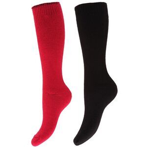 Floso Womens/Ladies Thermal Winter Wellington/Welly Boot Socks (2 Pairs) / Pink/